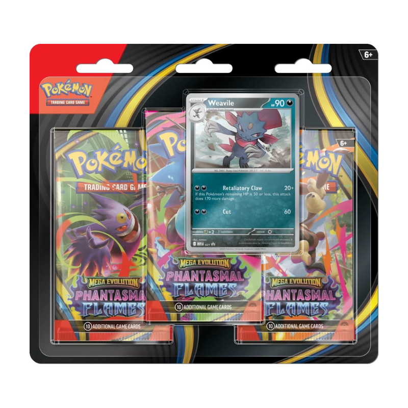 3 Pack Blister Phantasmal Flames - Weavile