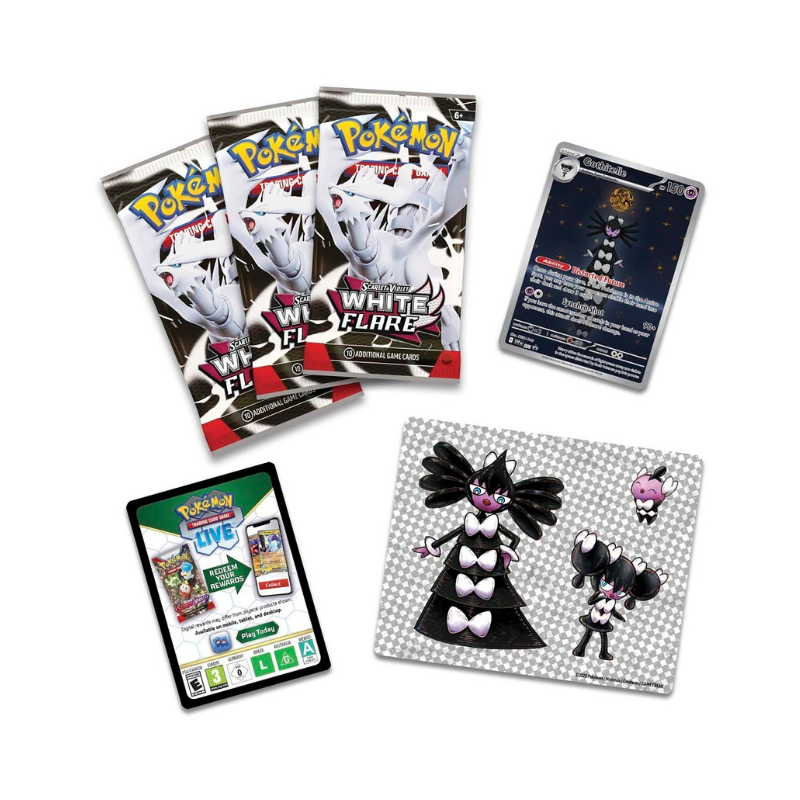 Colección con Pegatinas Llama Blanca - Gothitelle