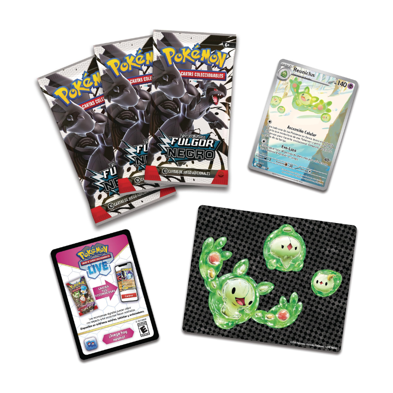 Colección con Pegatinas Fulgor Negro - Reuniclus