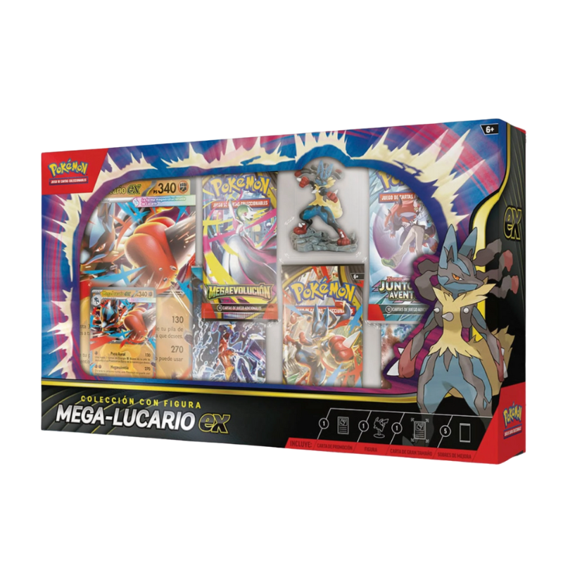 Colección con Figura Mega Lucario